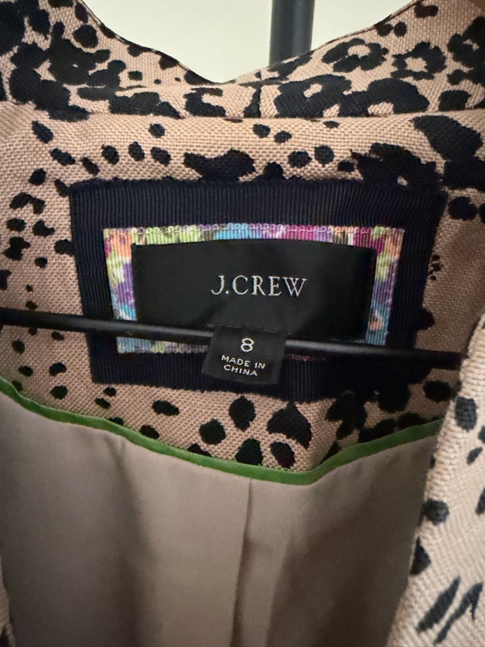 J. Crew going out blazer Leopard-Print Open Blazer - Picture 5 of 8